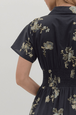 Moonlight Charm Floral Dress - Bray and Em Boutique