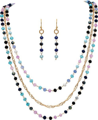 Moonlit Mosaic Layered Necklace Set - Bray and Em Boutique