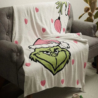Multi Heart Grinch Blanket - Bray and Em Boutique