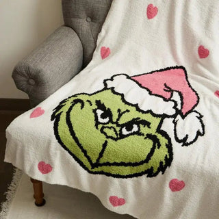 Multi Heart Grinch Blanket - Bray and Em Boutique
