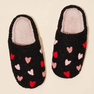 Multi Hearts Comfy Slippers - Bray and Em Boutique