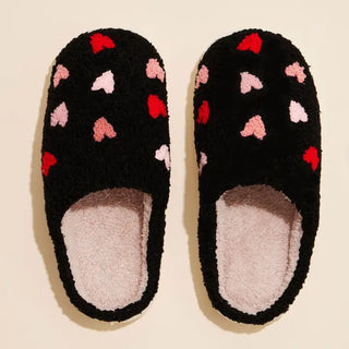 Multi Hearts Comfy Slippers - Bray and Em Boutique
