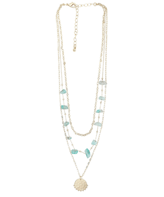 Multi Layered Natural Stone Necklace - Bray and Em Boutique