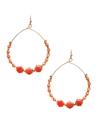 Multi Stone Bead Earrings - Bray and Em Boutique