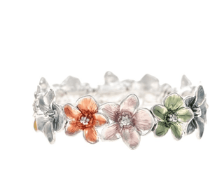 Multicolor Painted Flowers Bracelet - Bray and Em Boutique