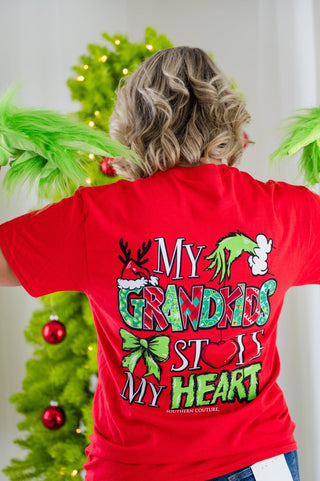 My Grandkids Stole My Heart Graphic T-Shirt - Bray and Em Boutique