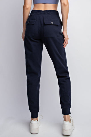 Nailed It Cotton Stretch Twill Joggers - Bray and Em Boutique