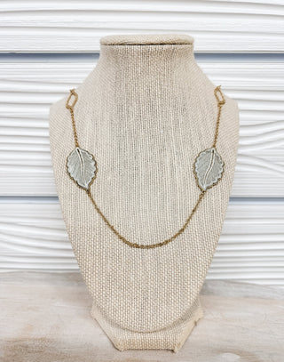 Nature's Bounty Long Leaf Necklace - Bray and Em Boutique