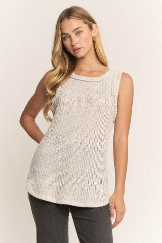 Neutral Necessity Sleeveless Knit Top - Bray and Em Boutique