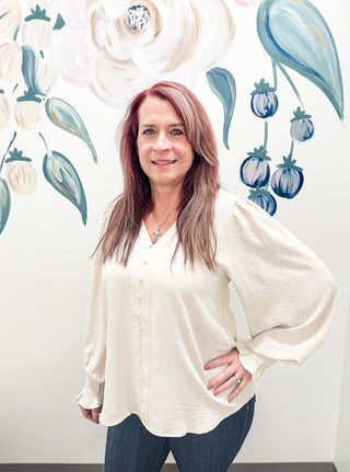 Niccola Button Up Blouse - Bray and Em Boutique