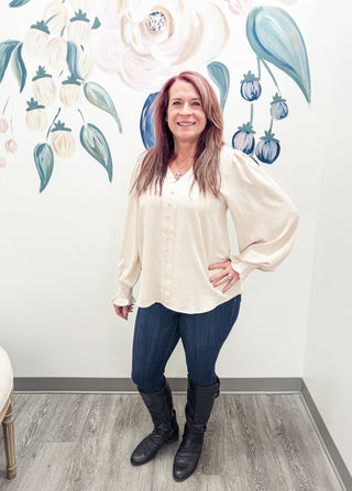 Niccola Button Up Blouse - Bray and Em Boutique