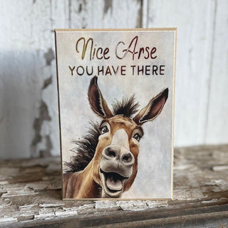 "Nice Arse You Have There" Wood Sign - Bray and Em Boutique