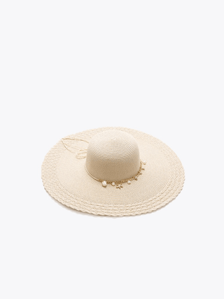 Nila Floppy Straw Hat With Charm Trim - Bray and Em Boutique