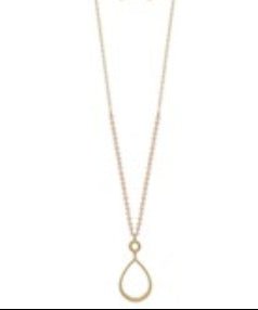 No Defying It Teardrop Pendant Necklace - Bray and Em Boutique