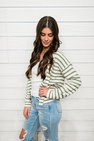 No Introduction Stripe Cardigan - Bray and Em Boutique