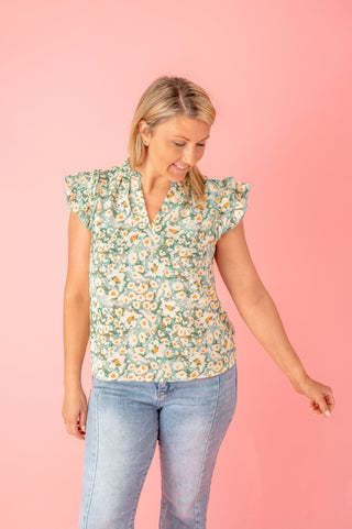 No Pressure Floral Blouse - Bray and Em Boutique