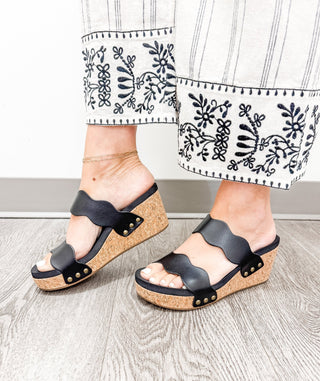 Obviously Wedge Sandals - Bray and Em Boutique