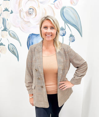 Off Duty Boss Blazer - Bray and Em Boutique