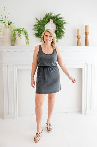 Off Duty Uniform Sleeveless Mini Dress - Bray and Em Boutique