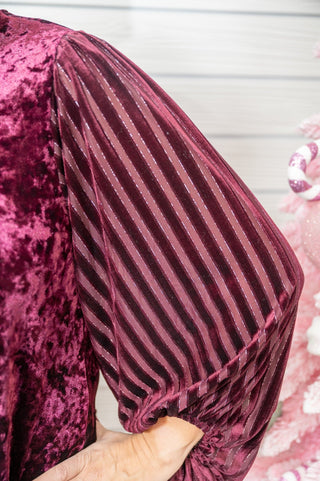 Oh So Flirty Velvet Top - Bray and Em Boutique