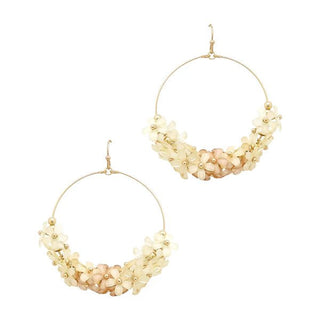Ombre Flowers Hoop Earring - Bray and Em Boutique