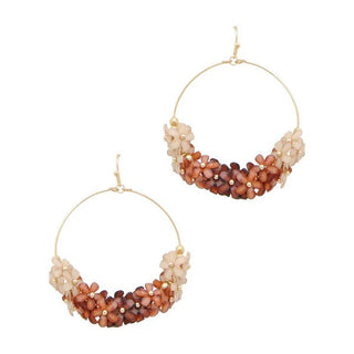 Ombre Flowers Hoop Earring - Bray and Em Boutique