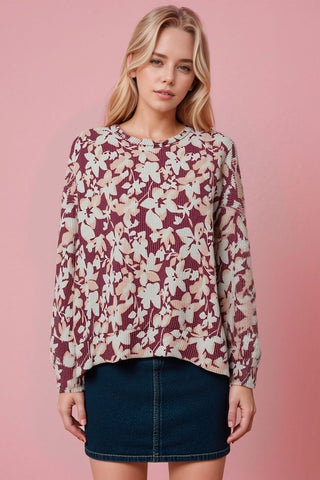 FINAL SALE: The Maddy Floral Side Slit Top