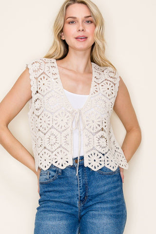 Out Of The Office Crochet Vest - Bray and Em Boutique