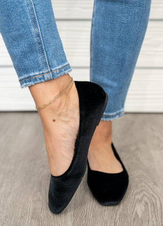 Over It Ballerina Flat - Black Velvet - Bray and Em Boutique
