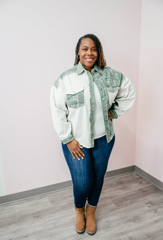 Paisly Patch Shacket - Bray and Em Boutique