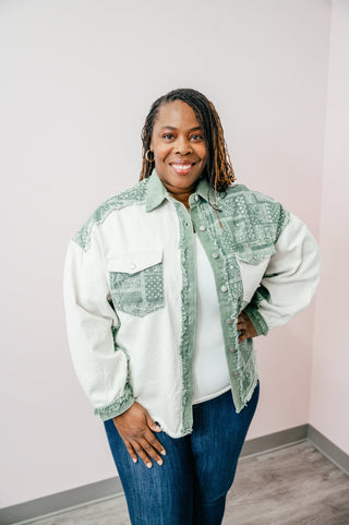 Paisly Patch Shacket - Bray and Em Boutique