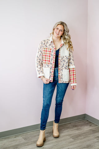 Paisly Quilted Jacket - Bray and Em Boutique