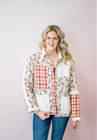 Paisly Quilted Jacket - Bray and Em Boutique