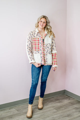 Paisly Quilted Jacket - Bray and Em Boutique