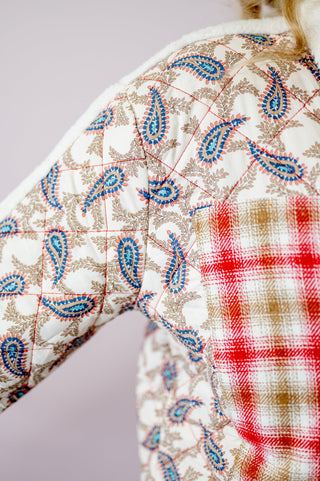 Paisly Quilted Jacket - Bray and Em Boutique