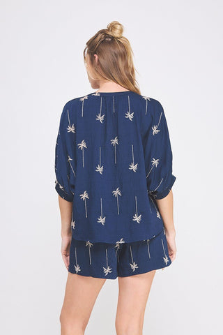 Palm Tree Promises Blouse - Bray and Em Boutique