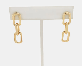 Paperclip Chain Earrings - Bray and Em Boutique