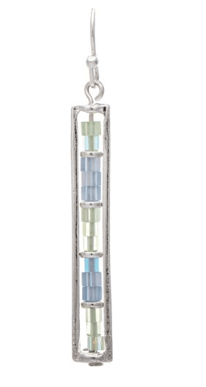 Pastel Beaded Bar Earring - Bray and Em Boutique