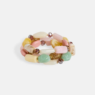 Pastel Gem Stretch Bracelet Stack - Bray and Em Boutique