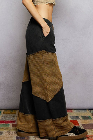 Patchwork Thermal Soul Pants - Bray and Em Boutique