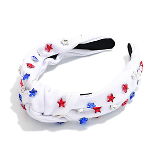 Patriotic Bedazzled Headband - Bray and Em Boutique