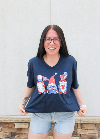Patriotic Gnomes Graphic Tee - Bray and Em Boutique