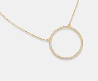 Pavè Circle Necklace - Bray and Em Boutique
