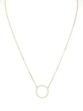 Pavè Circle Necklace - Bray and Em Boutique