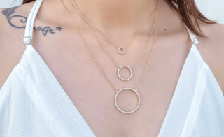Pavè Circle Necklace - Bray and Em Boutique