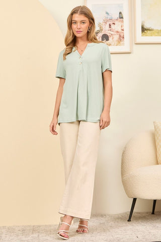 Peaceful Grove Top - Bray and Em Boutique