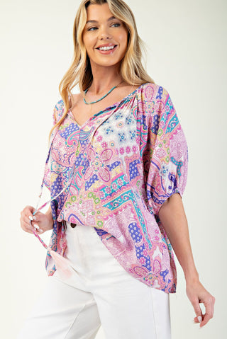 Peach Blossom Breeze Top - Bray and Em Boutique