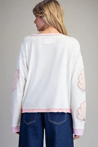 Pearl Coast Shell Accent Top - Bray and Em Boutique