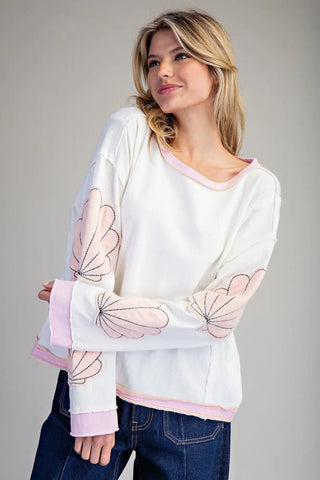 Pearl Coast Shell Accent Top - Bray and Em Boutique