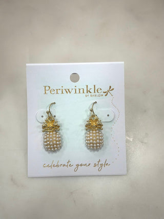 Pearl Pineapple Drop Earrings - Bray and Em Boutique